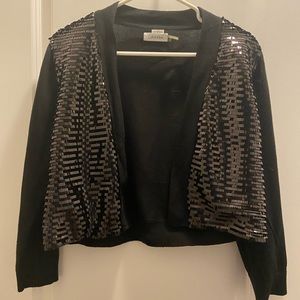 Calvin Klein Black Sequin Cardigan